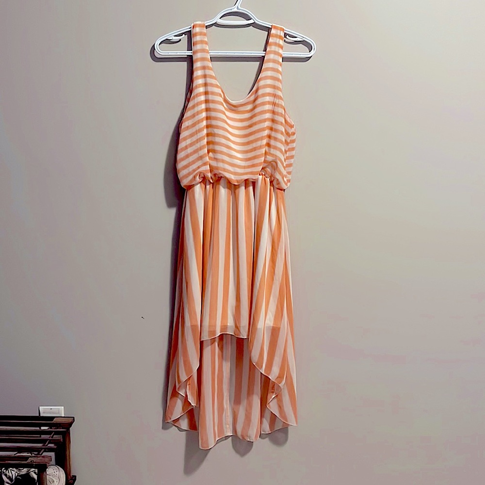 Pink & white dress